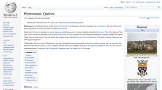 Westmount, Quebec - Wikipedia