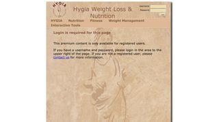 HYGIA >> Login Required