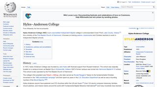 Hyles–Anderson College - Wikipedia