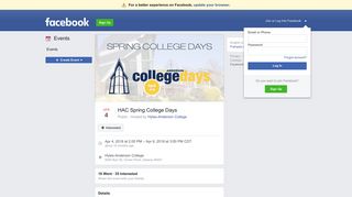HAC Spring College Days - Facebook