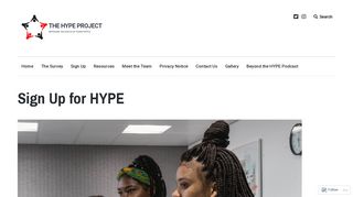 Sign Up for HYPE – The HYPE Project