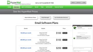 Hypermail Mass Email Marketing Software: Pricing