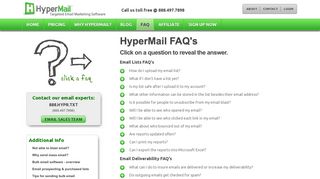 HyperMail Mass Email Marketing Service: FAQs