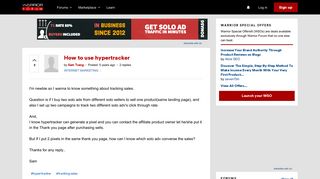 How to use hypertracker | Warrior Forum - The #1 Digital Marketing ...