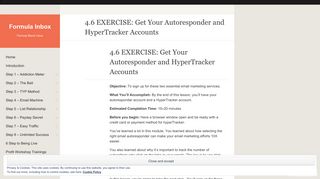 4.6 EXERCISE: Get Your Autoresponder and HyperTracker Accounts ...