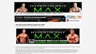 Hypertrophy Max - the number one muscular hypertrophy and fat loss ...