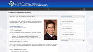 About the AHA Hypnotherapists Directory - Hypnosis Motivation Institute
