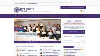 Hypnotic World: Hypnosis Scripts, Downloads and Training