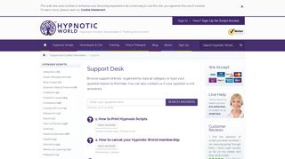 Support | Hypnotic World