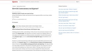 How to earn money on Hypstar - Quora