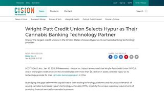 Wright-Patt Credit Union Selects Hypur as Their Cannabis Banking ...
