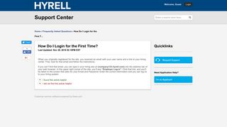 Hyrell | How Do I Log-in?