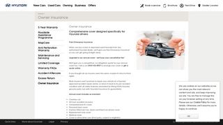Hyundai |Owner insurance