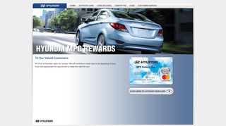 Hyundai Reward Card: Home