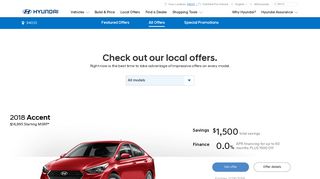 Special Finance Offers: Hyundai Auto Finance Car Loans/Car ...