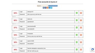 hyves.nl - free accounts, logins and passwords