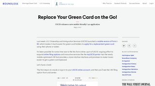 Replace Your Green Card on the Go! New Mobile-Friendly I-90 ...