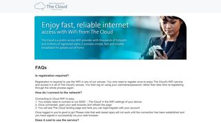 Fastconnect App - The Cloud - WiFi : Powered by The Cloud
