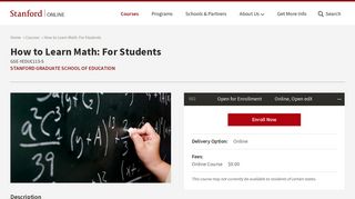 How to Learn Math: For Students | Stanford Online