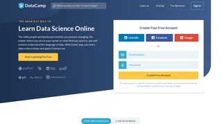 DataCamp: Learn R, Python & Data Science Online