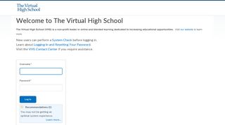 Login - The Virtual High School