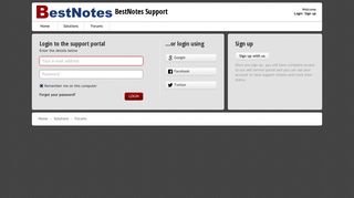 Login - BestNotes Support