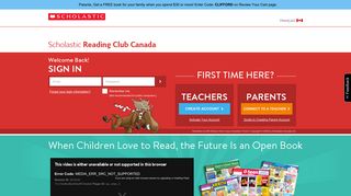 Scholastic Reading Club Canada - Sign In | Online shopping in Canada