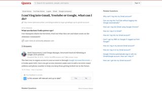 I can't log into Gmail, Youtube or Google, what can I do? - Quora
