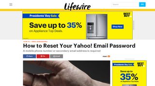How to Reset a Forgotten Yahoo! Email Password - Lifewire