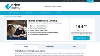 Indiana Defensive Driving Course Online - I Drive Safely