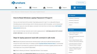 How to Reset Windows Laptop Password if Forgot it - iSunshare