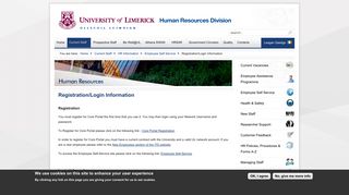 Registration/Login Information | UL Human Resources Division