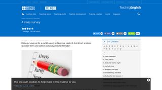 A class survey | TeachingEnglish | British Council | BBC