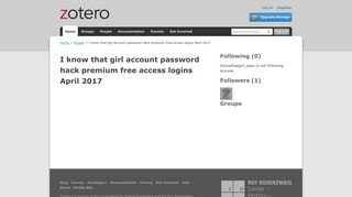 I know that girl account password hack premium free access logins ...