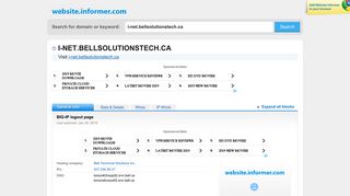 i-net.bellsolutionstech.ca at WI. BIG-IP logout page - Website Informer