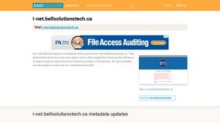 I Net Bellsolutionstech (I-net.bellsolutionstech.ca) - BIG-IP logout page
