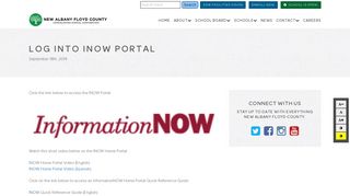 Log Into iNOW Portal — New Albany Floyd County