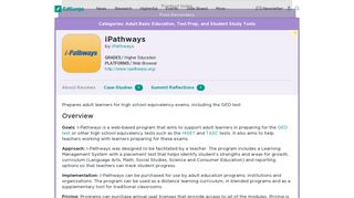 iPathways | Product Reviews | EdSurge