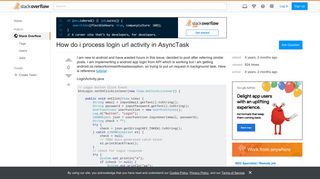 How do i process login url activity in AsyncTask - Stack Overflow