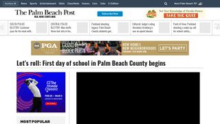 Let's roll: First day of school in Palm Beach County begins - News ...