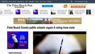 Palm Beach County public schools regain A rating from state