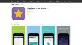 i-Say Rewards your Opinion on the App Store - iTunes - Apple