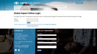 Global Impact Fellow Login - Unite For Sight