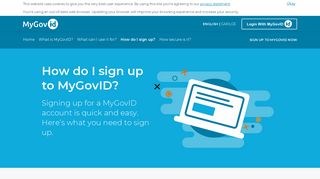 MyGovID - How do I sign up?