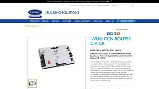 i-Vu® CCN Router CIV-CR - Carrier