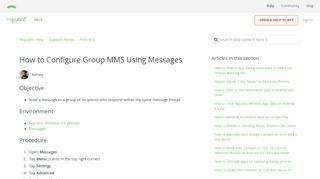 How to Configure Group MMS Using Messages – Republic Help