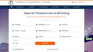 Apply for Online Personal Loan | Register as Borrower ... - i2iFunding