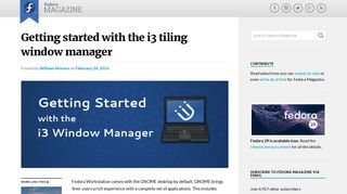 Getting started with the i3 tiling window manager - Fedora Magazine