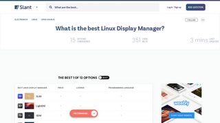 12 Best Linux Display Manager as of 2019 - Slant
