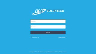 i360 Volunteer Accounts